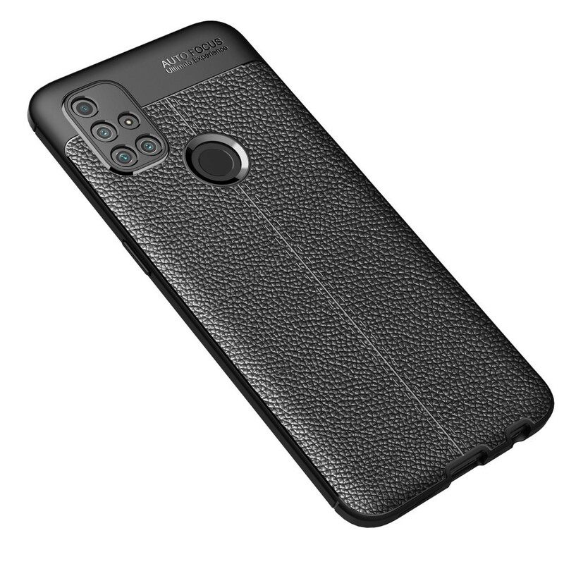 Kuori OnePlus Nord N10 Double Line Litchi Leather Effect