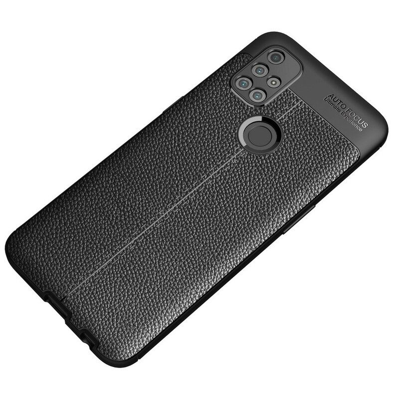 Kuori OnePlus Nord N10 Double Line Litchi Leather Effect