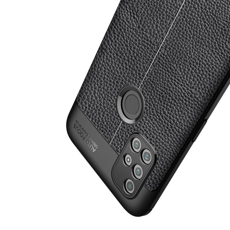 Kuori OnePlus Nord N10 Double Line Litchi Leather Effect