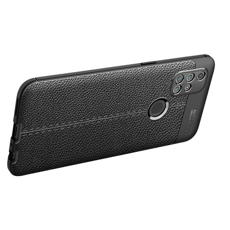 Kuori OnePlus Nord N10 Double Line Litchi Leather Effect