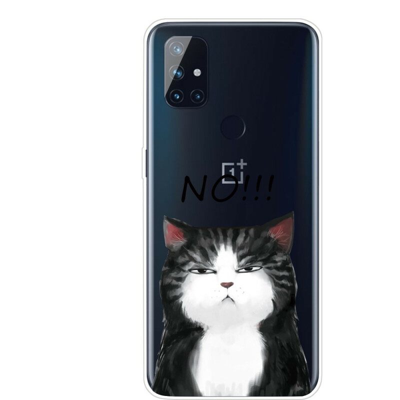 Kuori OnePlus Nord N10 Kissa Joka Sanoo Ei