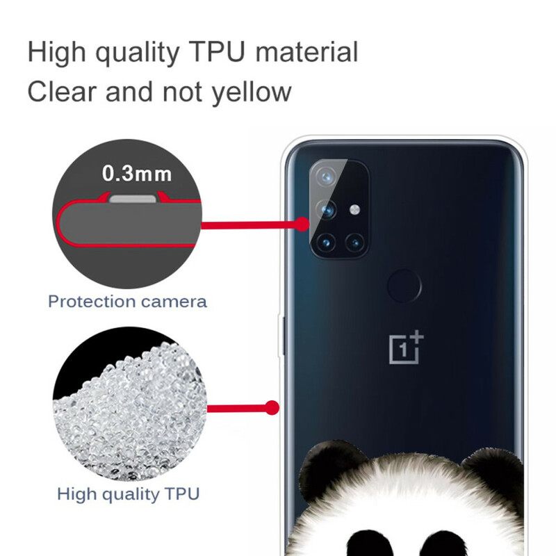 Kuori OnePlus Nord N10 Transparent Panda