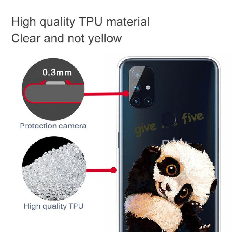 Kuori OnePlus Nord N10 Transparent Panda Anna Minulle Viisi