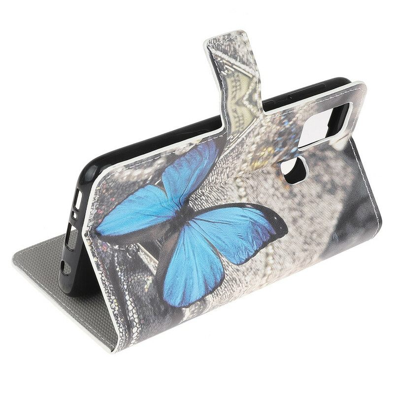 Nahkakotelo OnePlus Nord N10 Blue Butterfly