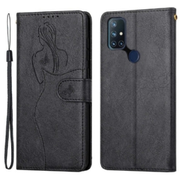 Nahkakotelo OnePlus Nord N10 Faux Leather Silhouette