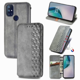 Puhelinkuoret OnePlus Nord N10 Kotelot Flip Diamond Texture Leather Effect