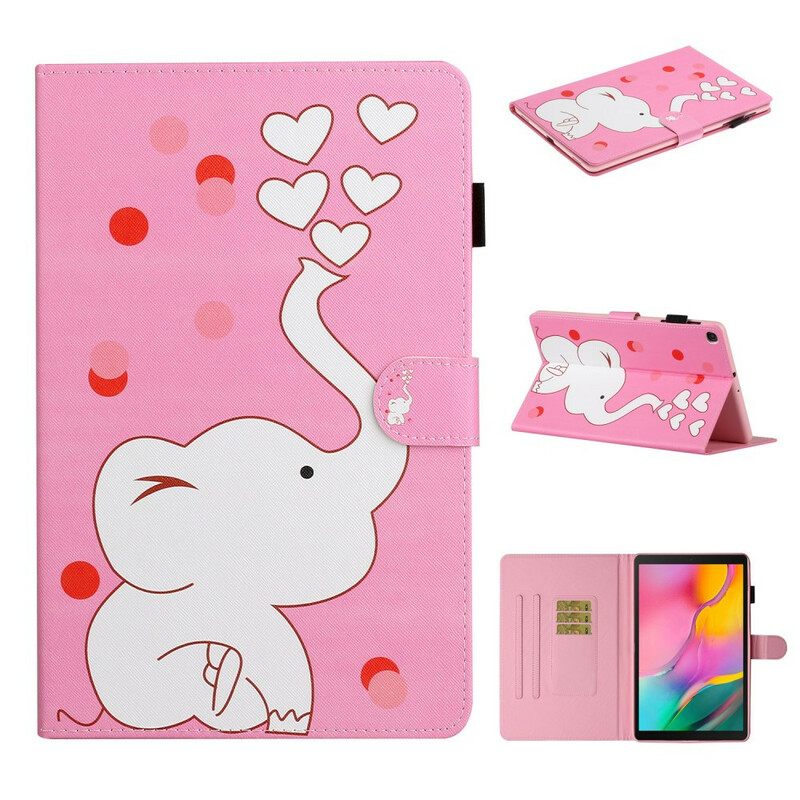 Flip Case Samsung Galaxy Tab A 8" (2019) Elephant Rakastunut