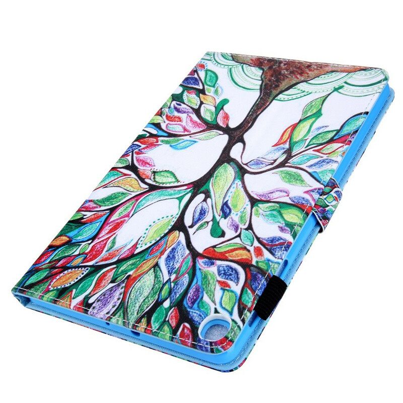 Flip Case Samsung Galaxy Tab A 8" (2019) Monivärinen Puu