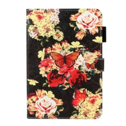 Kotelot Samsung Galaxy Tab A 8" (2019) Butterflies On Flowers