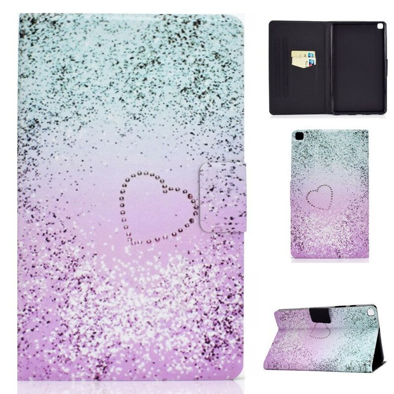 Kotelot Samsung Galaxy Tab A 8" (2019) Sequin Heart