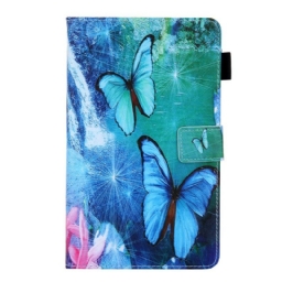 Nahkakotelo Samsung Galaxy Tab A 8" (2019) Butterfly Sarja