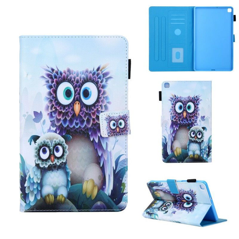 Nahkakotelo Samsung Galaxy Tab A 8" (2019) Frightened Owl