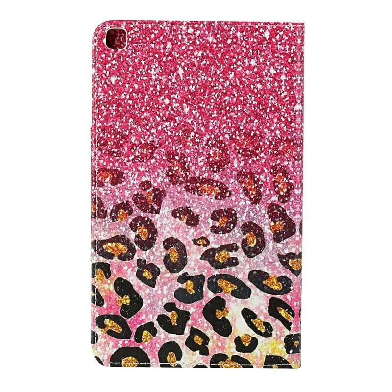 Nahkakotelo Samsung Galaxy Tab A 8" (2019) Shiny Cheetah Pattern