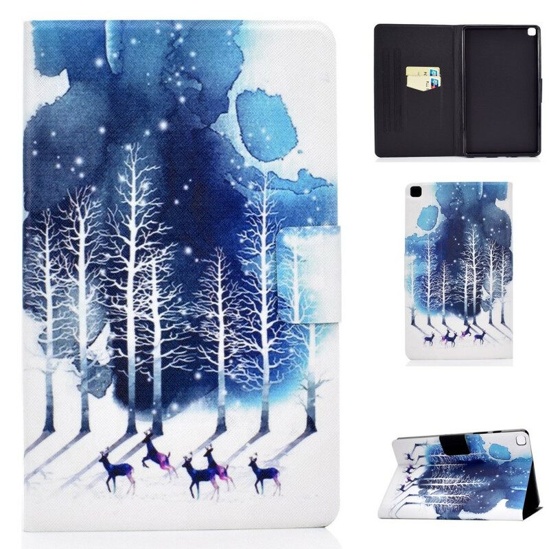 Nahkakotelo Samsung Galaxy Tab A 8" (2019) Snow Deer