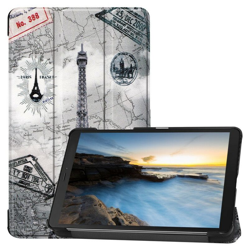 Puhelinkuoret Samsung Galaxy Tab A 8" (2019) Retro Eiffel-torni