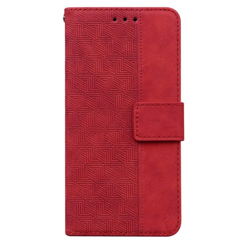 Flip Case Google Pixel 6A Suojaketju Kuori Woven Strap Sarja