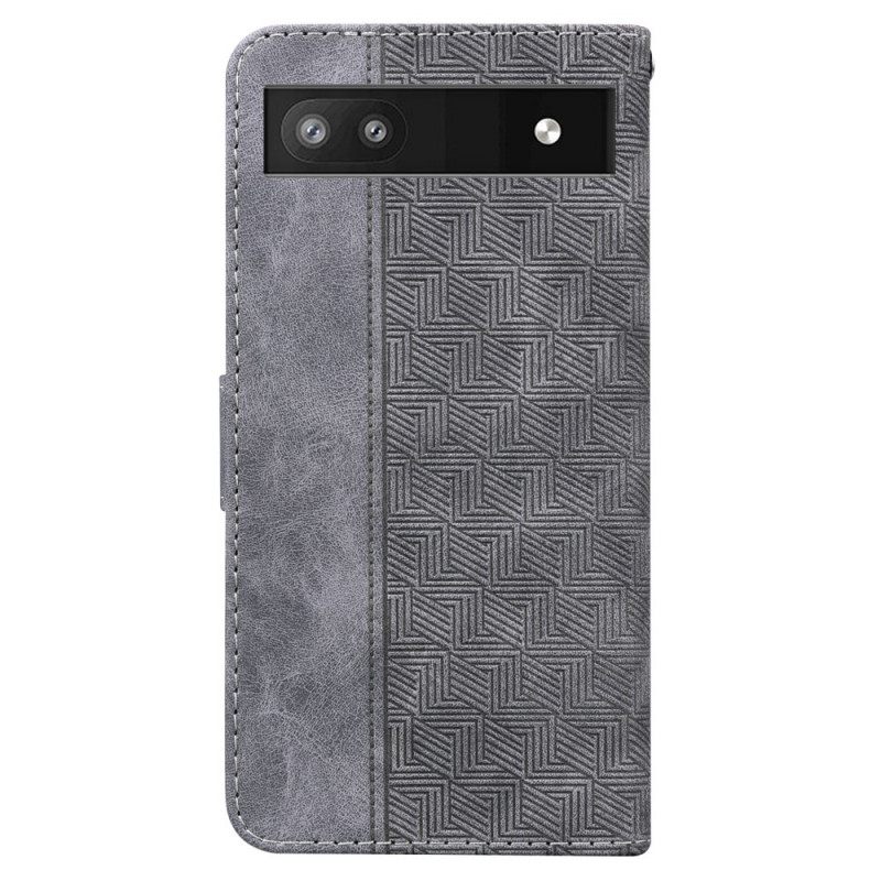 Flip Case Google Pixel 6A Suojaketju Kuori Woven Strap Sarja