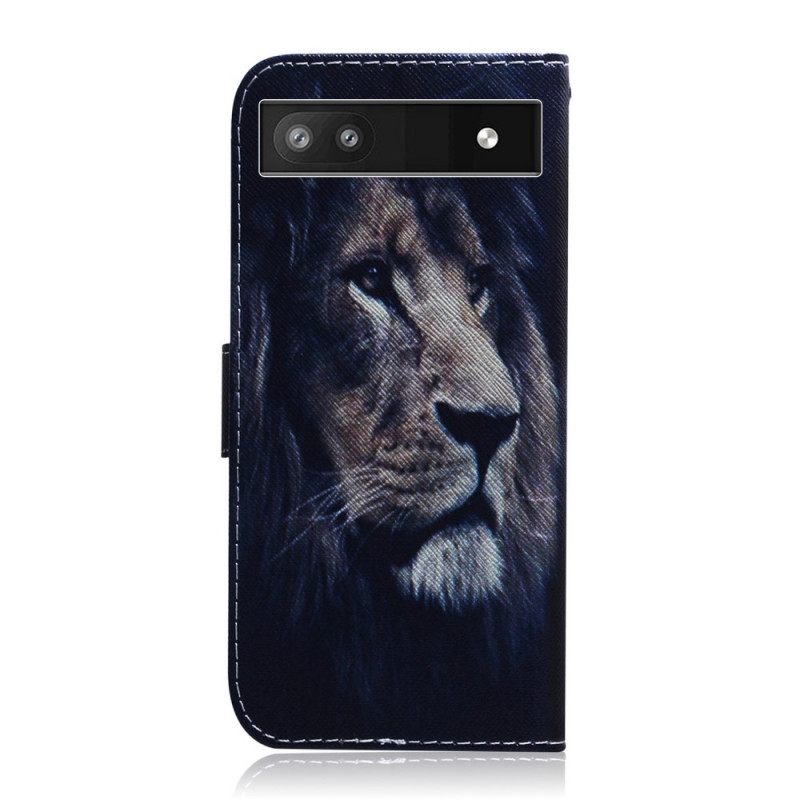 Kotelot Google Pixel 6A Dreaming Lion