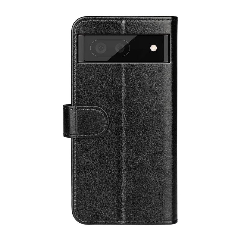 Kotelot Google Pixel 6A Faux Leather Retro