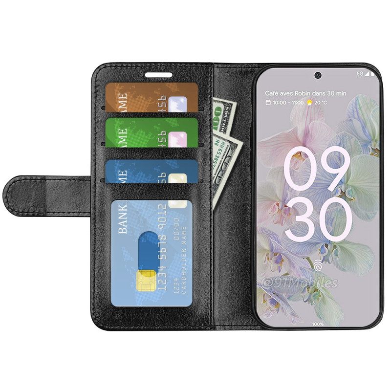 Kotelot Google Pixel 6A Faux Leather Retro