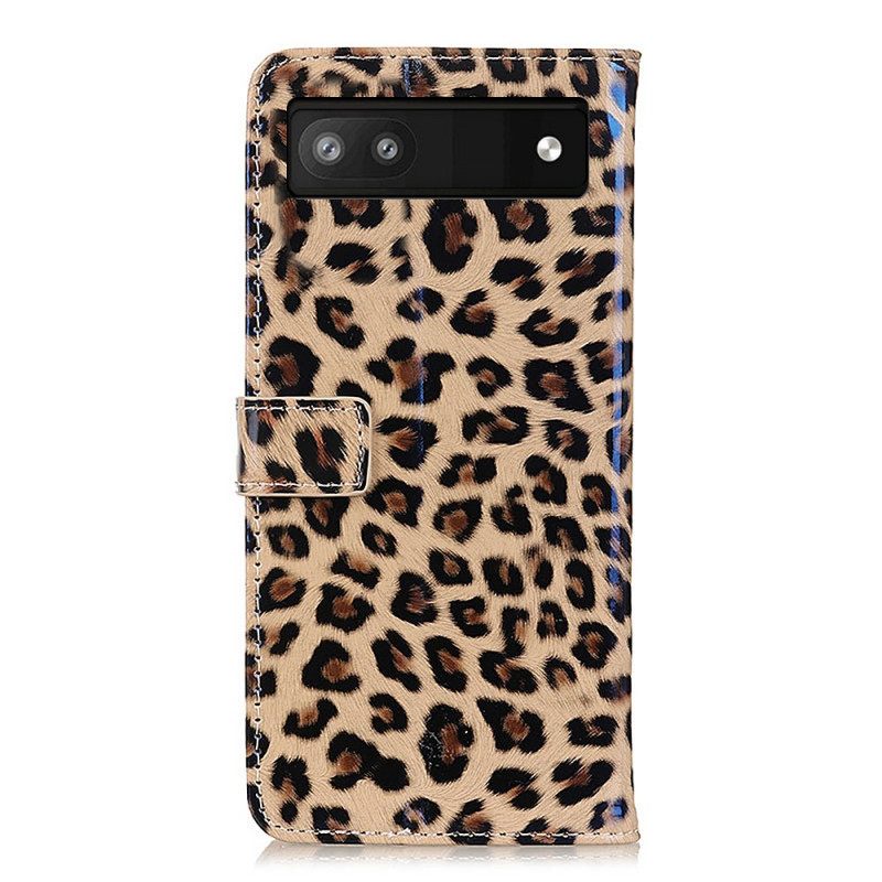 Kotelot Google Pixel 6A Leopard Skin Style