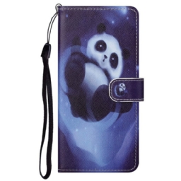 Kotelot Google Pixel 6A Suojaketju Kuori Panda Space Strap