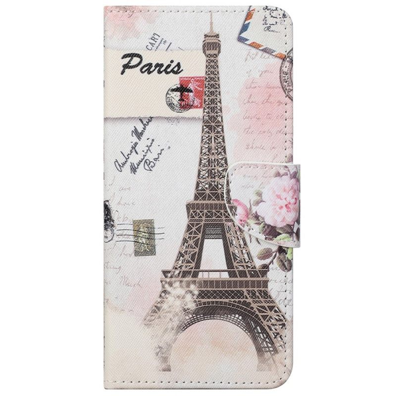 Kotelot Google Pixel 6A Vintage Eiffel Tower