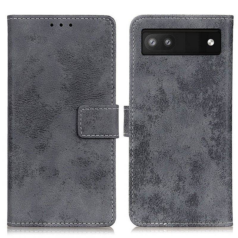 Nahkakotelo Google Pixel 6A Vintage Leather Style