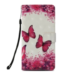 Kotelot Honor 10 Red Butterflies