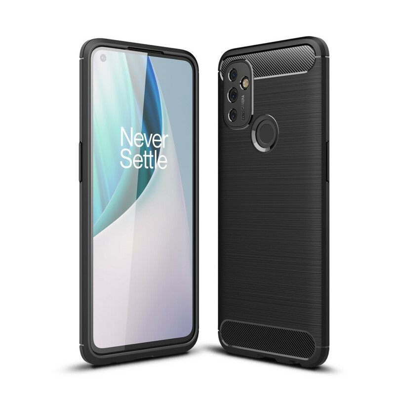 Case OnePlus Nord N100 Harjattu Hiilikuitu