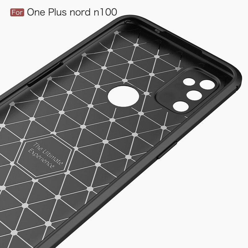 Case OnePlus Nord N100 Harjattu Hiilikuitu