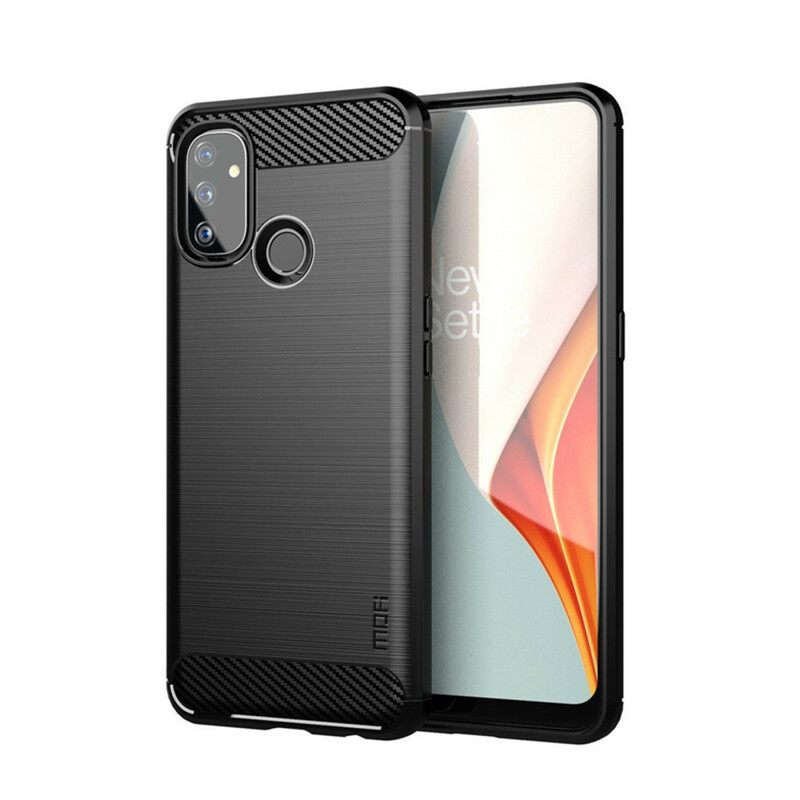 Case OnePlus Nord N100 Harjattu Hiilikuitu Mofi