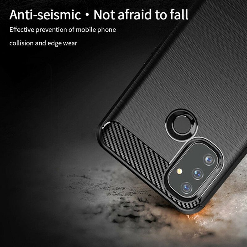 Case OnePlus Nord N100 Harjattu Hiilikuitu Mofi