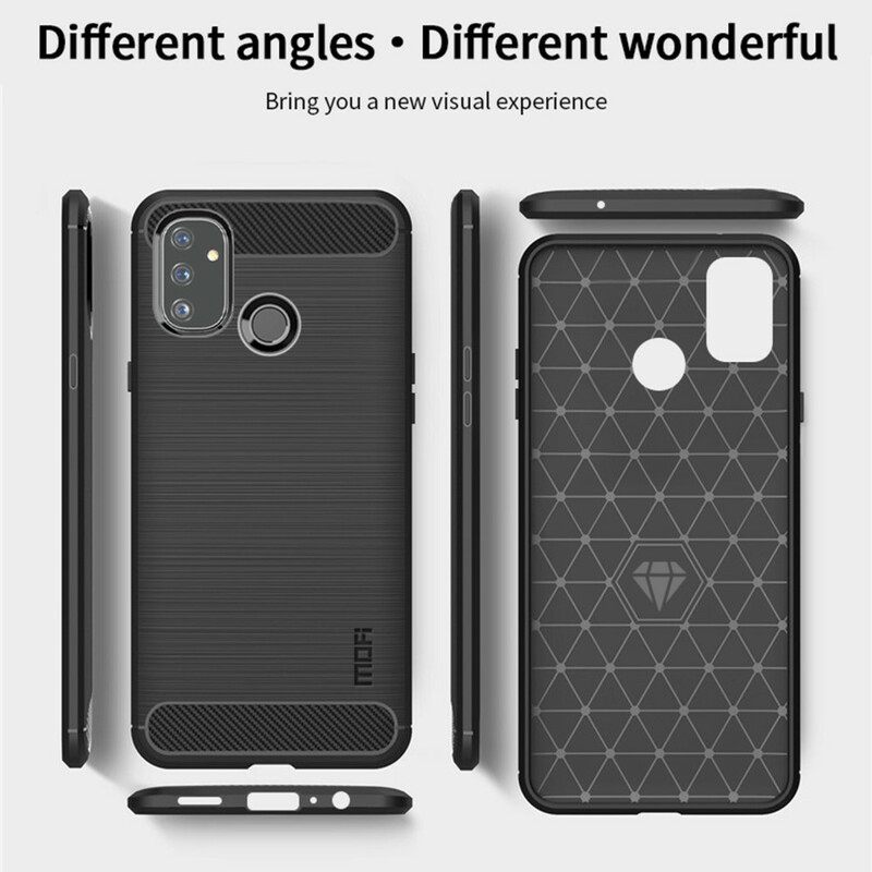 Case OnePlus Nord N100 Harjattu Hiilikuitu Mofi