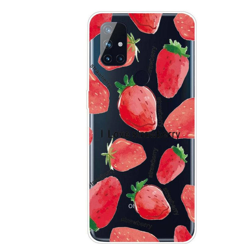 Case OnePlus Nord N100 Strawberries / I Love Strawberry