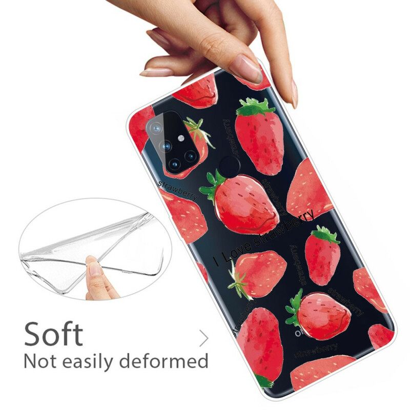 Case OnePlus Nord N100 Strawberries / I Love Strawberry