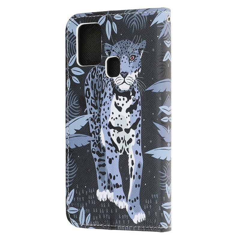 Kotelot OnePlus Nord N100 Suojaketju Kuori Leopard Hihnalla