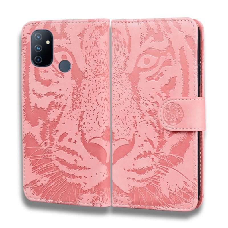 Kotelot OnePlus Nord N100 Tiger Face Print