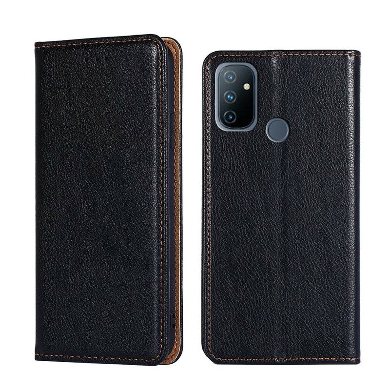 Puhelinkuoret OnePlus Nord N100 Kotelot Flip Style Fine Leather