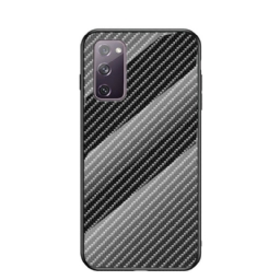 Case Samsung Galaxy S20 FE Carbon Fiber Karkaistu Lasi