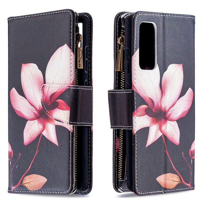 Flip Case Samsung Galaxy S20 FE Flower Vetoketjullinen Tasku