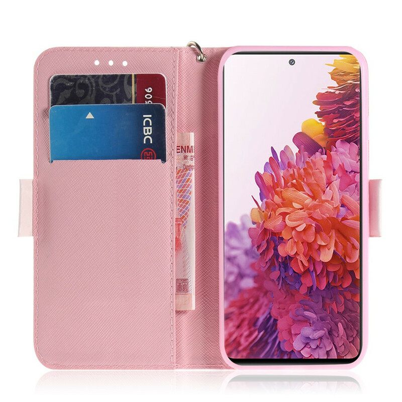 Flip Case Samsung Galaxy S20 FE Suojaketju Kuori Hamsterit Lanyardissa