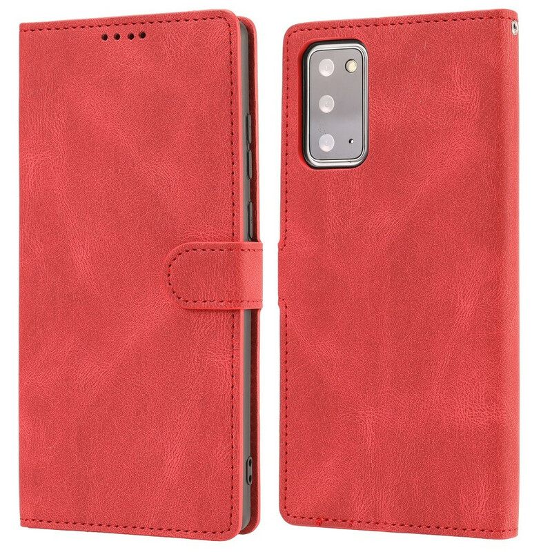 Kotelot Samsung Galaxy S20 FE Classic Vintage Faux Leather