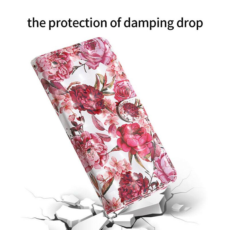 Kotelot Samsung Galaxy S20 FE Light Spot Roses Kaulanauhalla