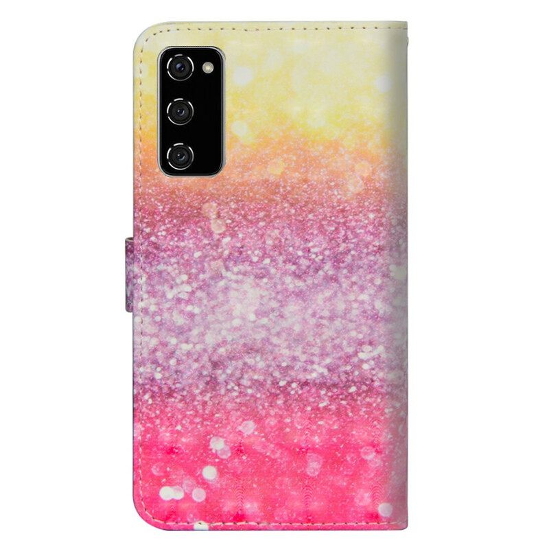 Kotelot Samsung Galaxy S20 FE Magenta Glitter Gradient