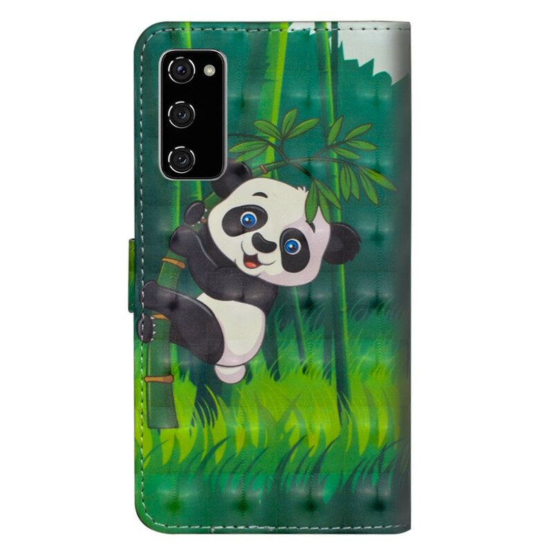 Kotelot Samsung Galaxy S20 FE Panda Ja Bamboo