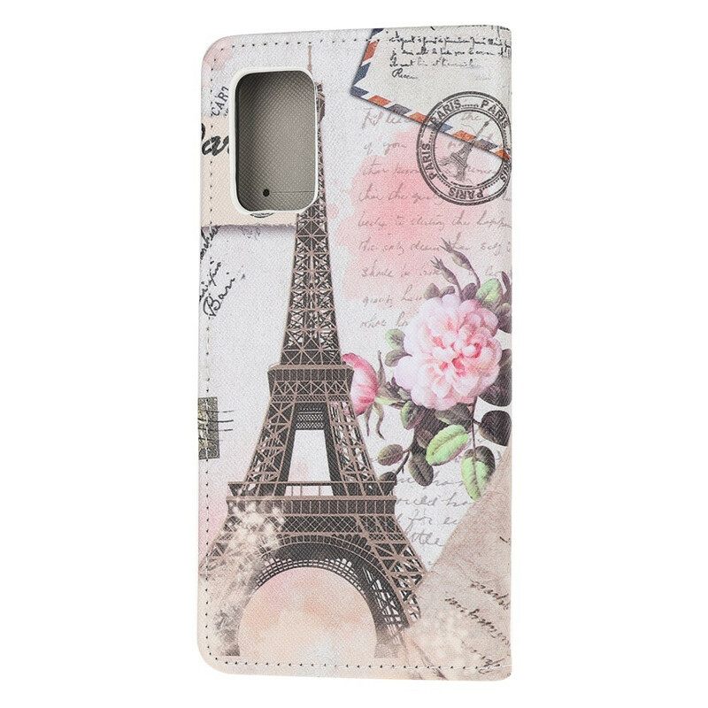 Kotelot Samsung Galaxy S20 FE Retro Eiffel-torni