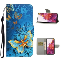 Kotelot Samsung Galaxy S20 FE Suojaketju Kuori Butterfly Strap Muunnelmia