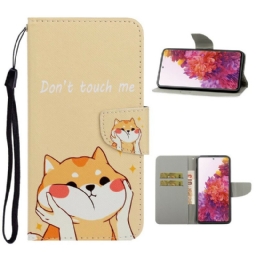 Kotelot Samsung Galaxy S20 FE Suojaketju Kuori Cat Don't Touch Me Strappy