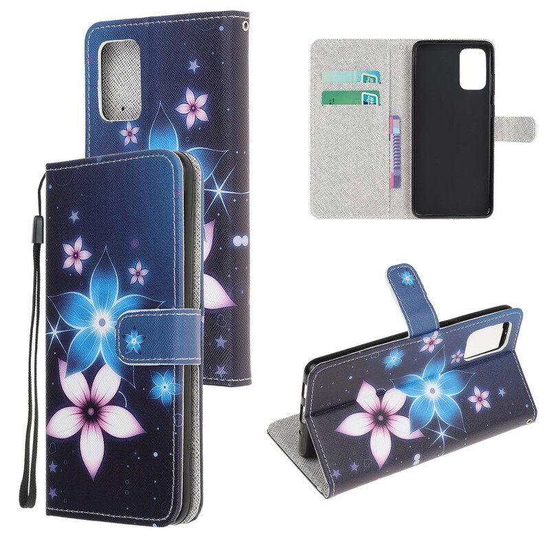 Kotelot Samsung Galaxy S20 FE Suojaketju Kuori Lunar Strap Flowers